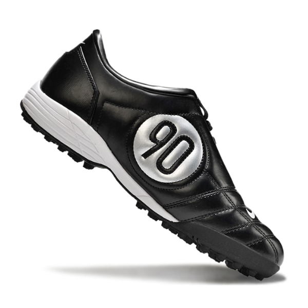 Chuteira SocietyNike Total 90 III Turf TF Black and White Football Boot