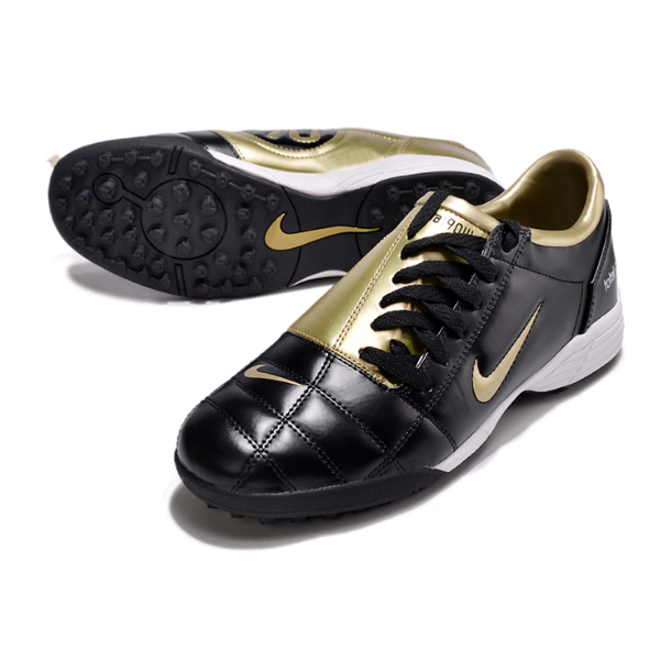 Chuteira Society Nike Total 90 III Turf TF Black and Gold Football Boot