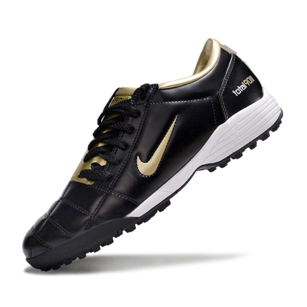 Chuteira Society Nike Total 90 III Turf TF Black and Gold Football Boot