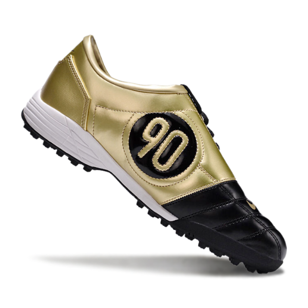 Chuteira Society Nike Total 90 III Turf TF Black and Gold Football Boot
