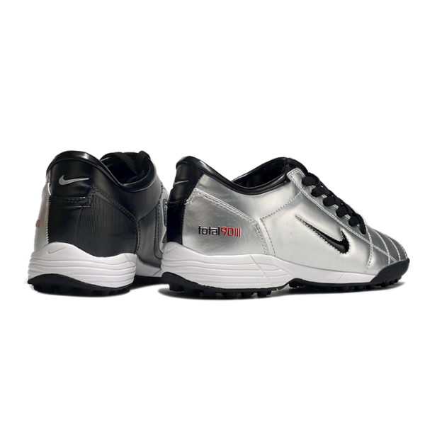 Chuteira Society Nike Total 90 III Silver and Black Turf TF Football Boot