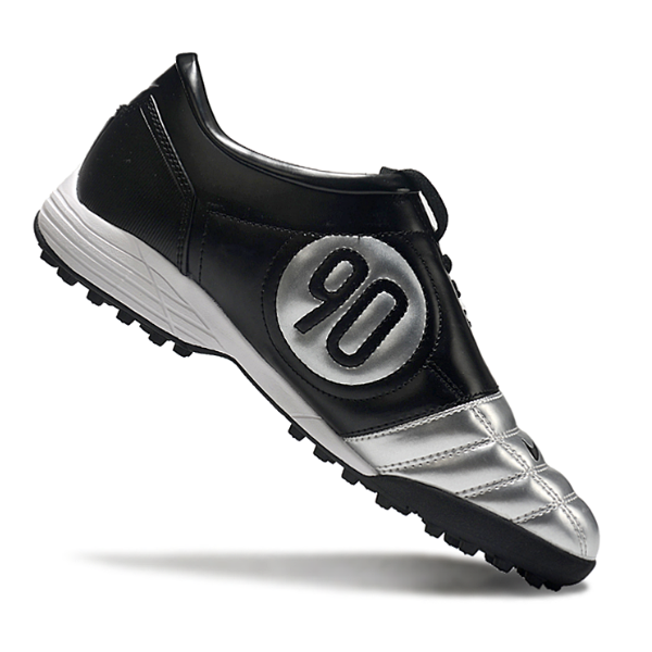 Chuteira Society Nike Total 90 III Silver and Black Turf TF Football Boot
