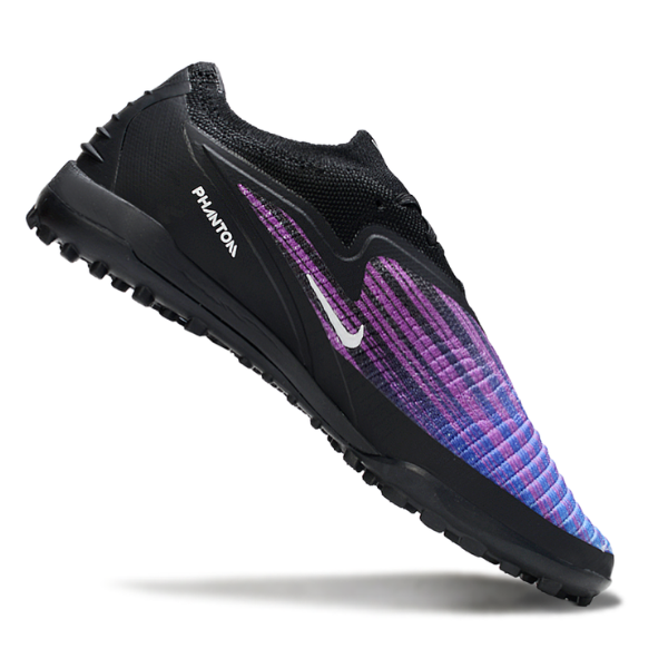 Nike Phantom 6 Elite Black Purple and Blue Turf TF Football Boot