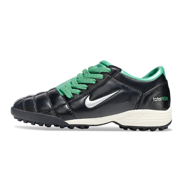 Chuteira Society Nike Total 90 III Black and Green Turf TF Football Boot