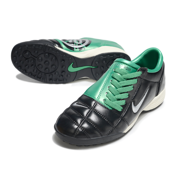 Chuteira Society Nike Total 90 III Black and Green Turf TF Football Boot