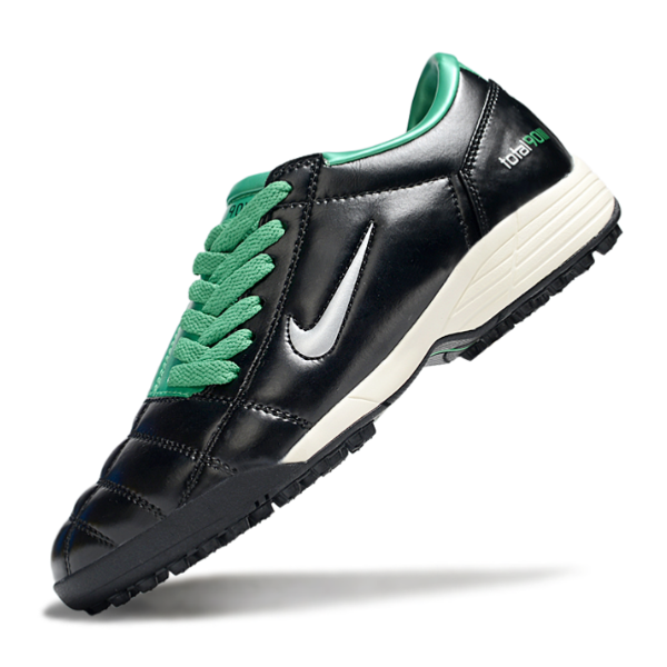 Chuteira Society Nike Total 90 III Black and Green Turf TF Football Boot