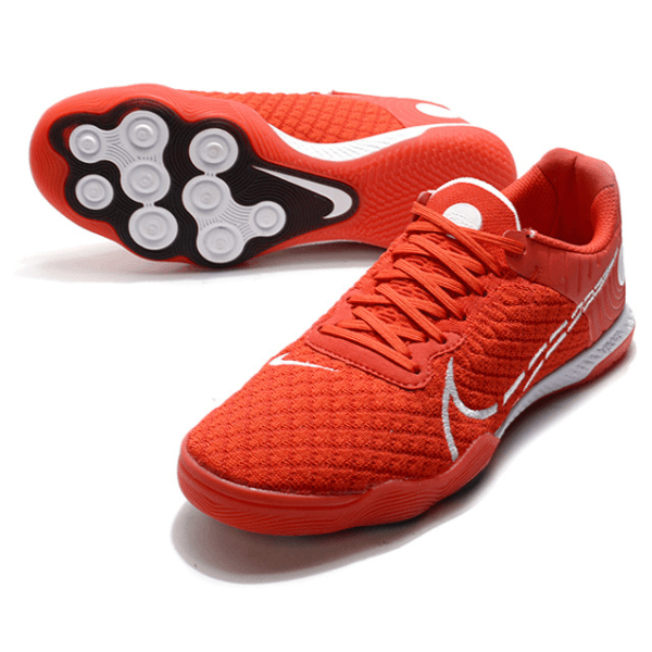 Nike Reactgato Red and White Indoor IC Football Boot