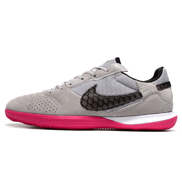 Nike Streetgato Grey and Pink Indoor IC Football Boot