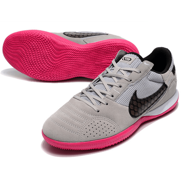 Nike Streetgato Grey and Pink Indoor IC Football Boot