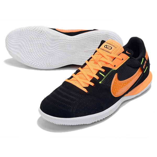Nike Streetgato Black and Orange Indoor IC Football Boot